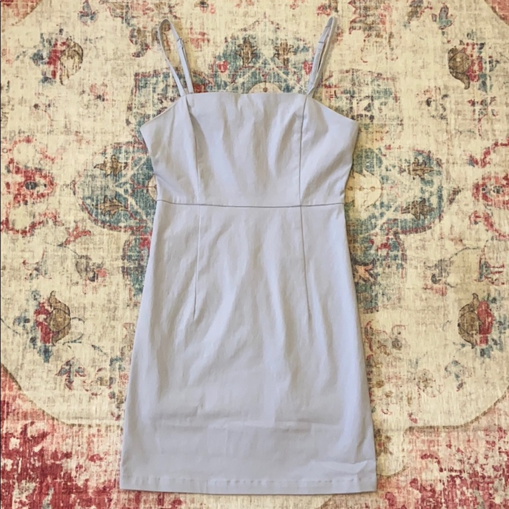 Baby blue mini dress